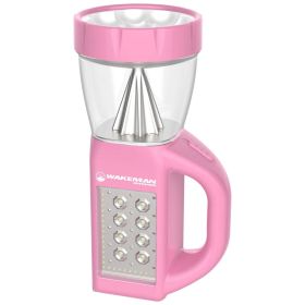 3 in 1 LED Lantern, Flashlight and Panel Light, Lightweight Camping Lantern By Wakeman Outdoors (For Camping Hiking Reading and Emergency) (Pink)