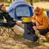 9.44"D x 17"W x 21.3"H Camping rocket stove